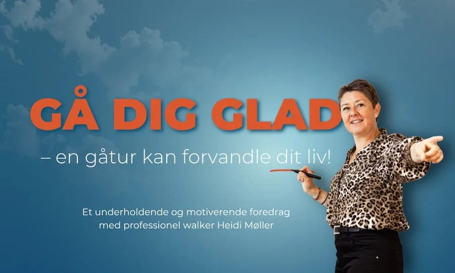 Vejle Foredrag: Gå dig glad - en gåtur kan forvandle dit liv