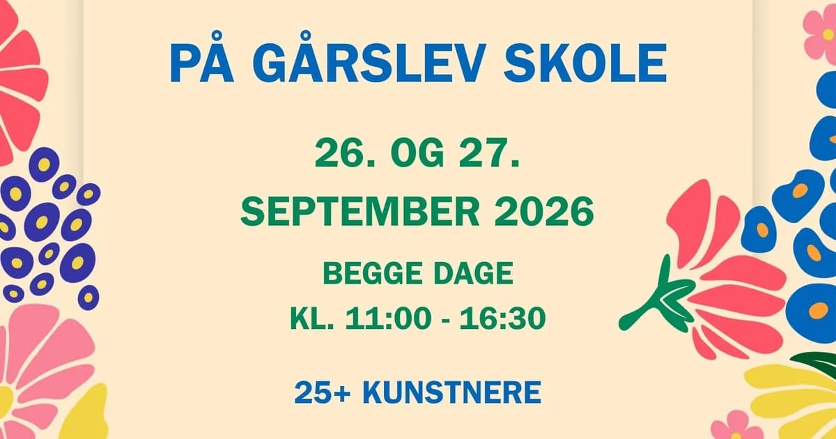 Kunsten blomstrer på Gårslev Skole