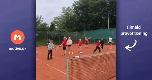 Junior tennis træning hos Firehøje IF