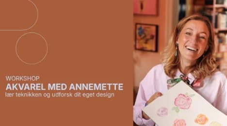Akvarel med Annemette Voss