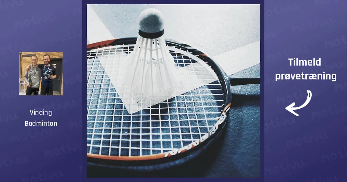 Badminton for U7 (miniton 3-8 år i Mølholmhallen)