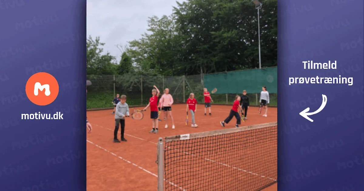 Junior tennis træning hos Firehøje IF